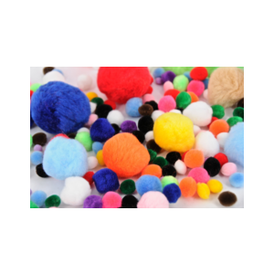 Pom Poms Asstd Colours 150pk