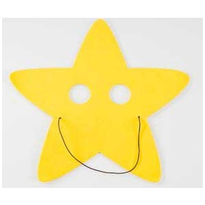 Foam Xmas Mask - Star 10pk