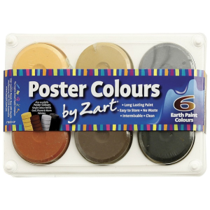 Watercolour Paint Block Set 6x Earth