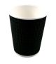 Ripple Wrap Cup 8oz 250ml/8oz( Black (Pack of 25)