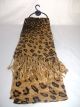 Leopard Print Cotton Scarf - Brown