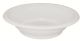 Plastic Bowl Deluxe 130mm White (50's)