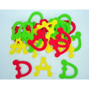 Foam DAD Letters 50x45mm 30pk