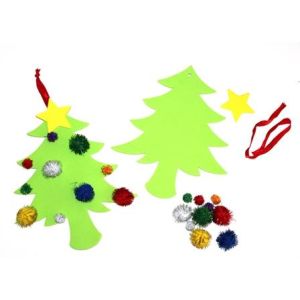 Christmas PomPom Tree Kit 10s